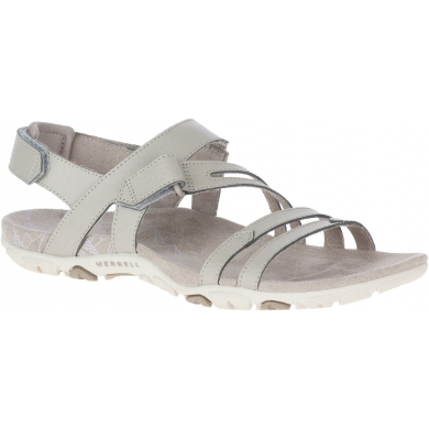 Merrell Sandal Sandspur Rose Convertible Leather Stone Grey Women